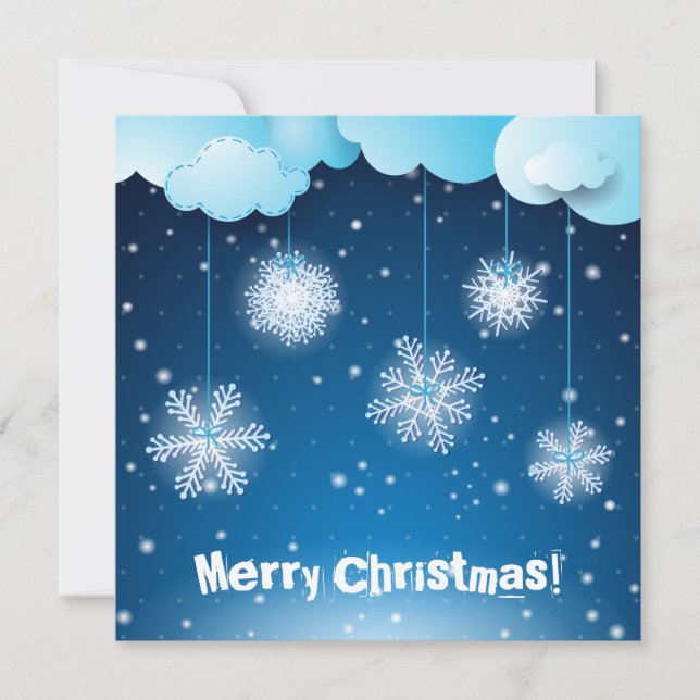 Noite de inverno, cartão de Natal (Frente)