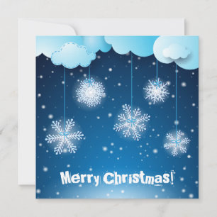 Noite de inverno, cartão de Natal