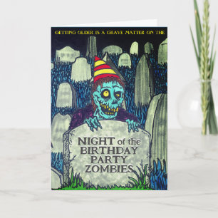 Noite do Cartão Zombies Festa de aniversário