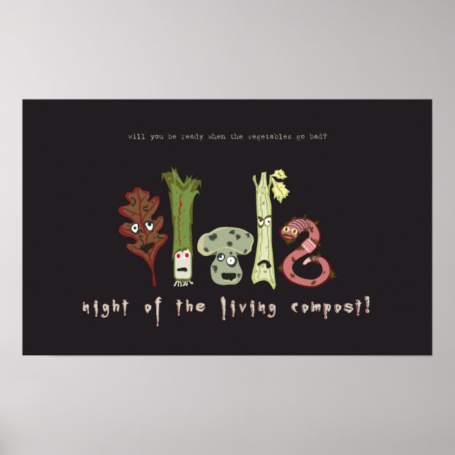 noite do composto vivo! poster (Frente)