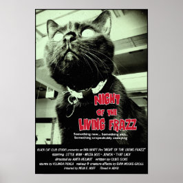 Noite do Frazz Vivo! Poster de Filme Cat, Vermelho