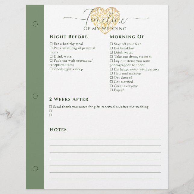 Noite do Planejador de Casamento Antes - 2 Semanas (Frente)