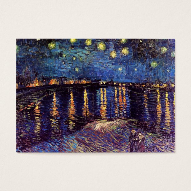Noite estrelada sobre o Rhone por Van Gogh (Frente)