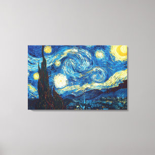 Noite estrelado estrelado pela arte das canvas de