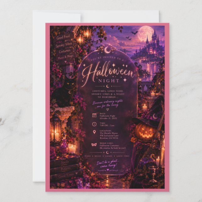 Noite Glam de Halloween (Frente)