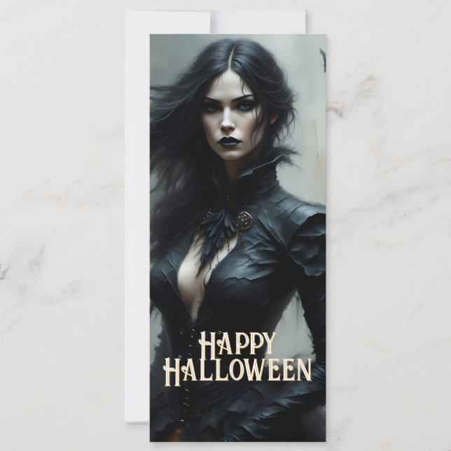 Noite Gótica de Halloween de Mistério (Frente)