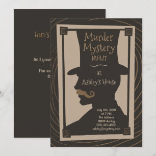 Noite Misteriosa de Assassinato - Convite