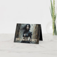 Noite Misteriosa de Halloween Gótico Convite