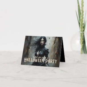Noite Misteriosa de Halloween Gótico Convite