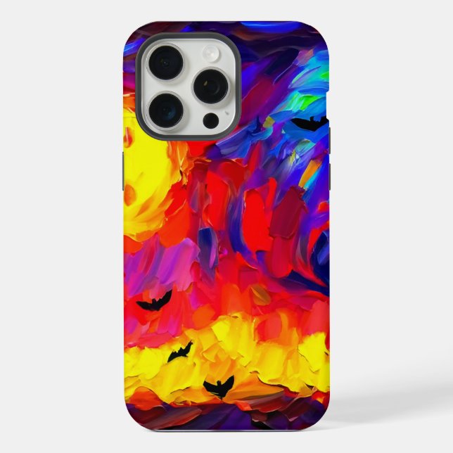 Noite Moderna de Halloween Abstrata (Verso)