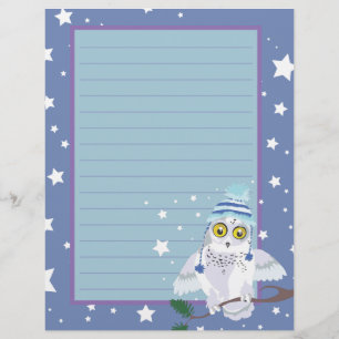 Noite nevado de Owl~winter