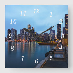 Noite No Relógio De Parede De Pier De Marinho
