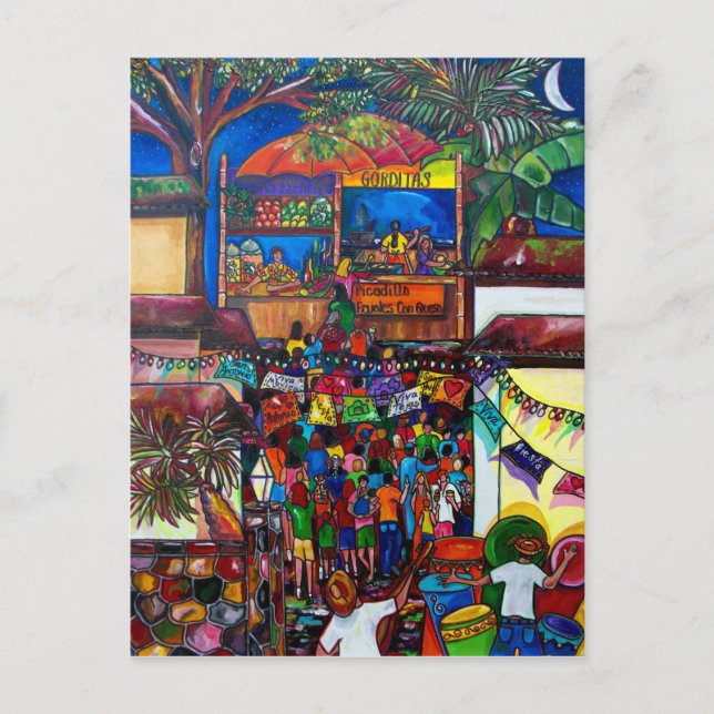 Noite no velho cartão de posto San Antonio (Frente)