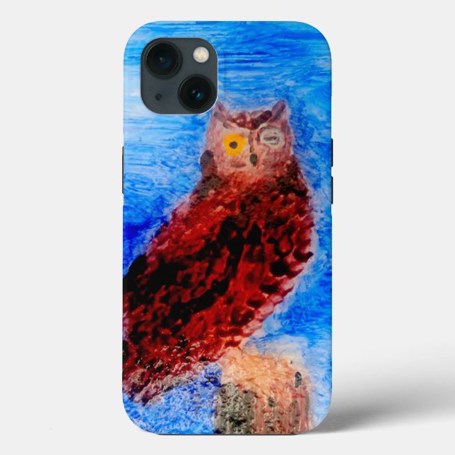 Noite Owl Bird Art (Verso)