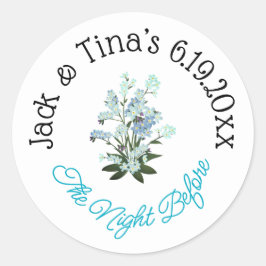 Noite personalizada antes dos autocolantes