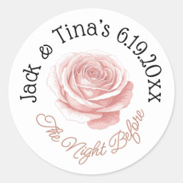 Noite personalizada antes dos autocolantes