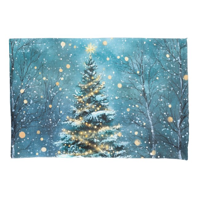 Noite Silenciosa Árvore de Natal Floresta Brilhant (Frente)