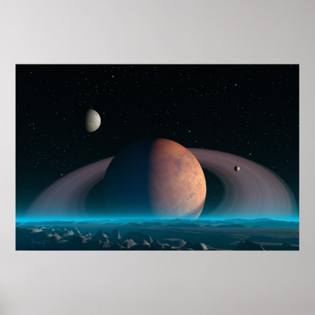 Noite silenciosa - impressão de espaço (Frente)