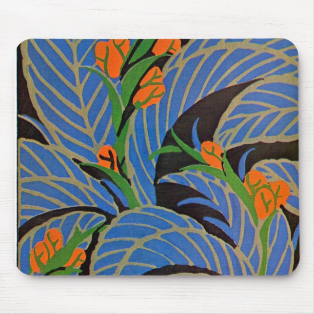Noite Tropical de Art Deco de Seguy - Mousepad (Frente)