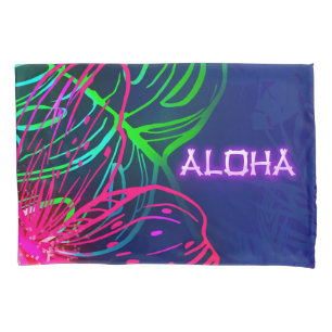 Noite Tropical de Luau Elétrico Neon Aloha