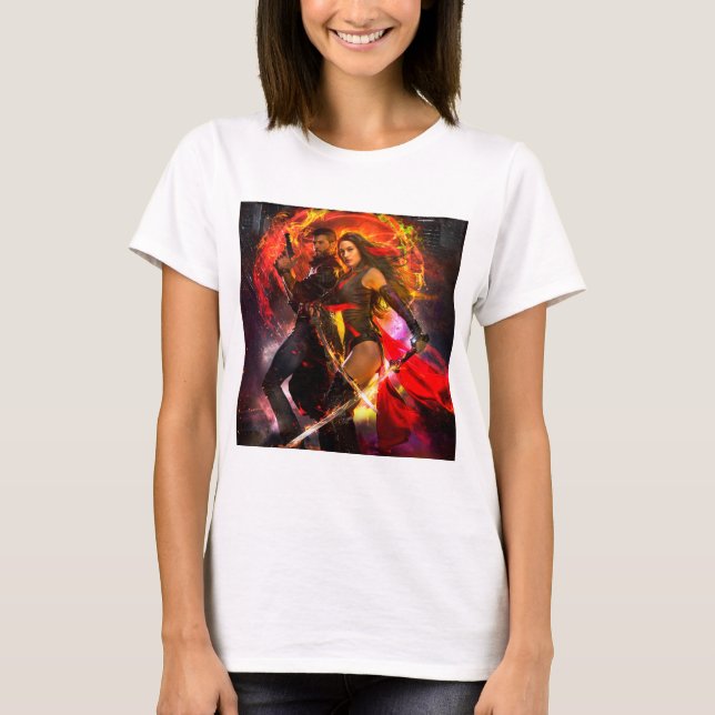 Noite Warden T-shirt 2 - Divine Hell (Frente)