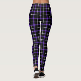 Noites de Xadrez roxa | Leggings Emo Gothic