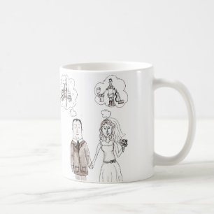 Noiva-à-está a caneca