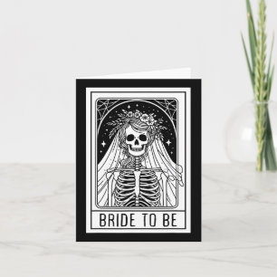 Noiva A Ser Gótica Cartão Tarot De Esqueleto Bache