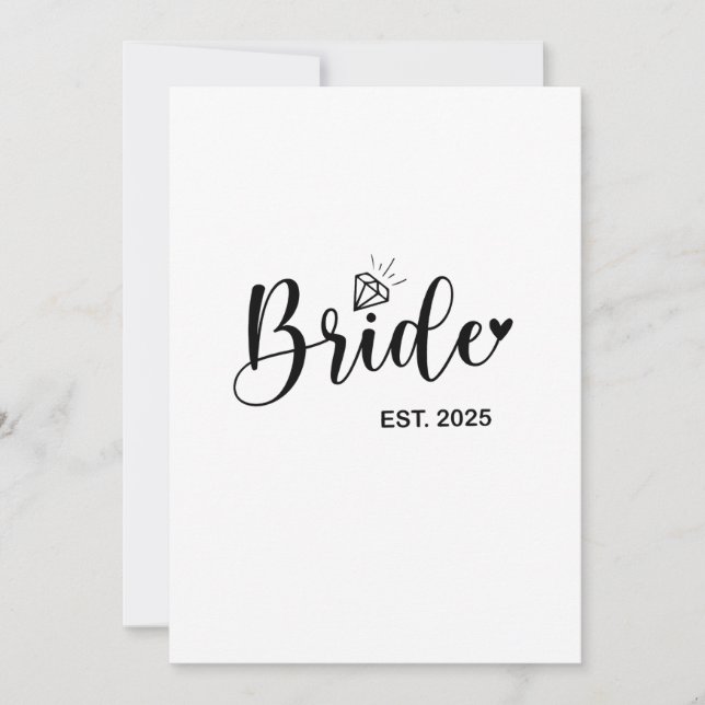 Noiva Anúncio de Casamento Primavera 2025 Casament (Frente)