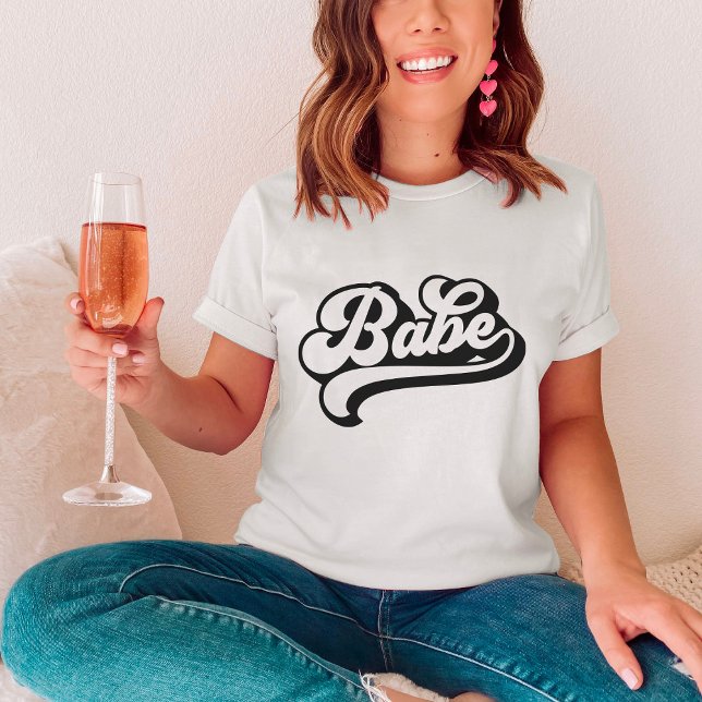 Noiva Babe Nome Personalizado T-Shirt Bachelorette (Criador carregado)