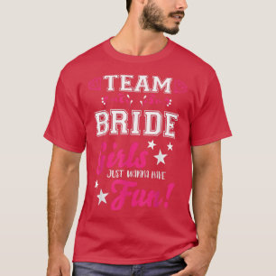 Noiva da Equipe Camisetas de Damas de Honra As m