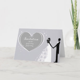 Noiva de inverno e Convite para o Groom