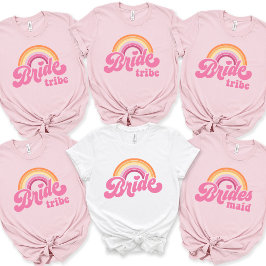 Noiva de T-Shirt Bachelorette Retro Bride Tee