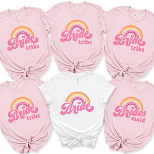 Noiva de T-Shirt Bachelorette Retro Bride Tee