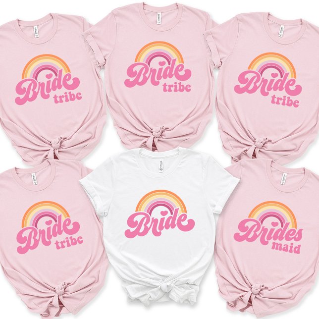 Noiva de T-Shirt Bachelorette Retro Bride Tee (Criador carregado)