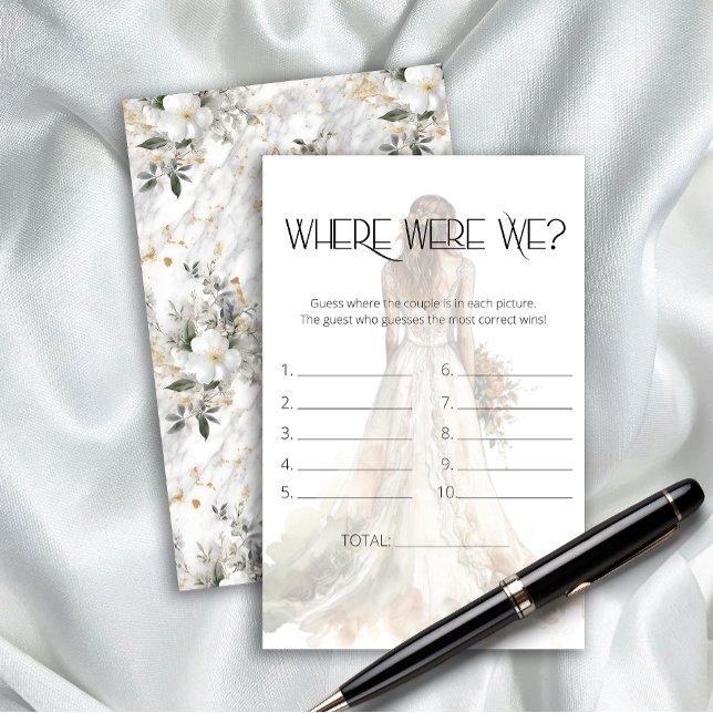 Noiva de vestido Onde estávamos no jogo do chá de  (Criador carregado)