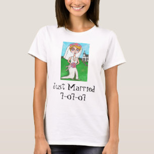 Noiva e Bling loira - t-shirt do Recem casados