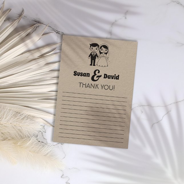 Noiva e Cartões de agradecimentos (Criador carregado)