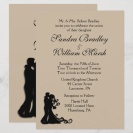 Noiva e Convite para Casamento Sandstone