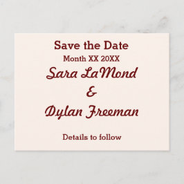 Noiva e grupo personalizados Salve o cartão postal