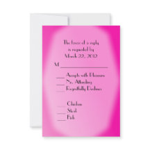 Noiva e noiva Casamento Azul Fuchsia RSVP
