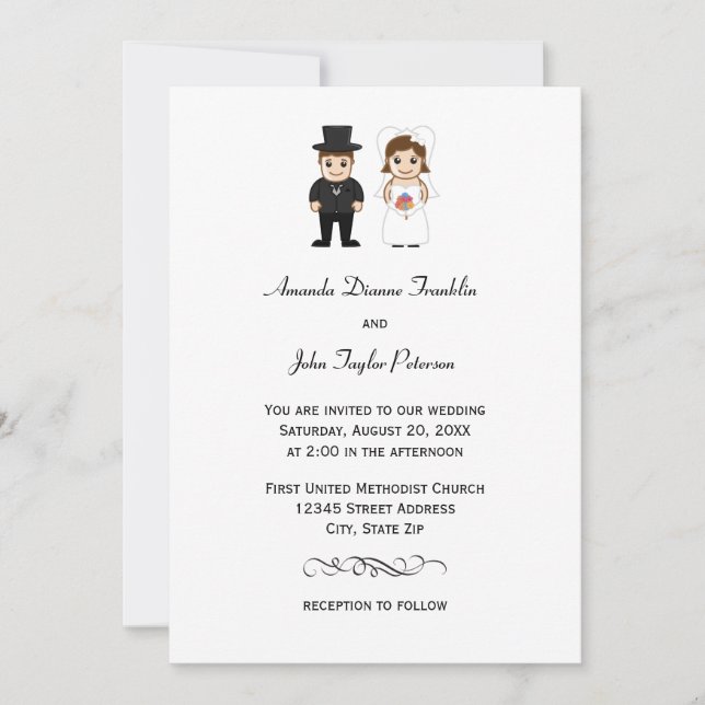 Noiva e noiva - Convite para Casamento (Frente)