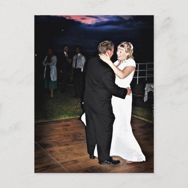 Noiva e noiva no Cartão Postal Sunset (Frente)