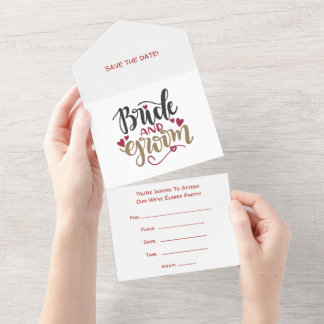 Noiva e Noivo Após Festa de Casamento às Escondida