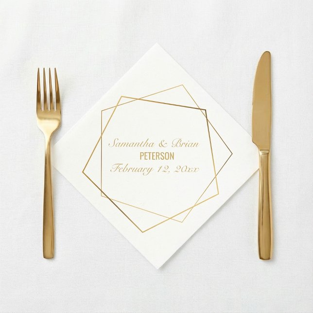 Noiva Elegante e noivo, guardanapo de casamento (Criador carregado)