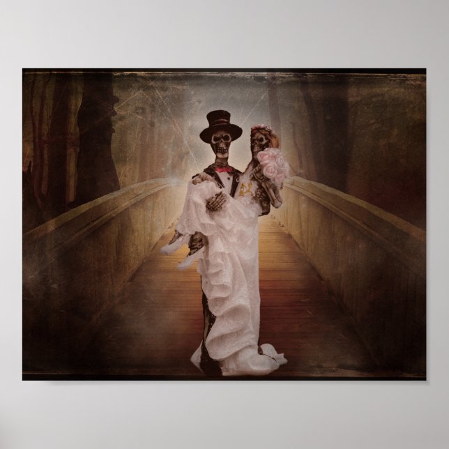 noiva esquelética e poster de noiva (Frente)