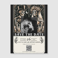 Noiva Esqueletos Tarot Noivo Casamento Salve a Dat