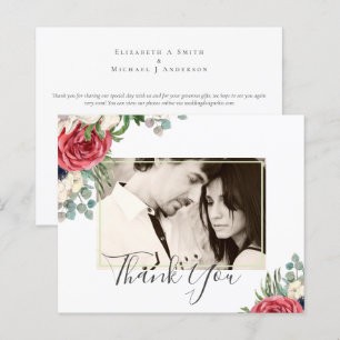 Noiva Floral Vermelho Escuro Verde Navy Eucalipto