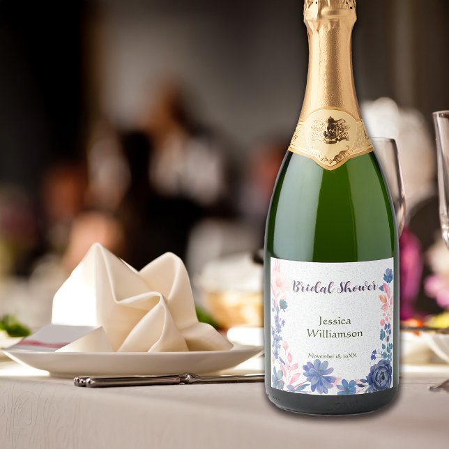 Noiva Flores Rosa Indigo Bridal Shower Personaliza (Criador carregado)