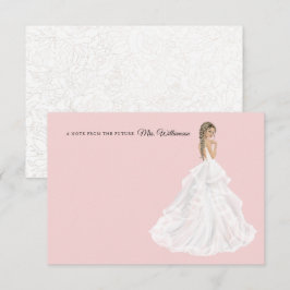 Noiva no Cartões de agradecimentos de Chá de panel